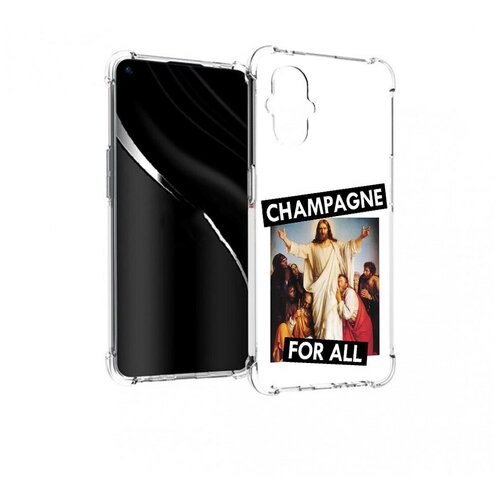Чехол задняя-панель-накладка-бампер MyPads шампанское для OnePlus Nord N20 5G противоударный