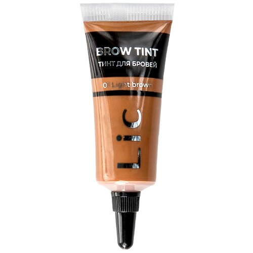 Lic Тинт для бровей Brow Tint, оттенок 01 Light Brown тинт для бровей двухсторонний oops dual tint brow 4 5г 02 light brown