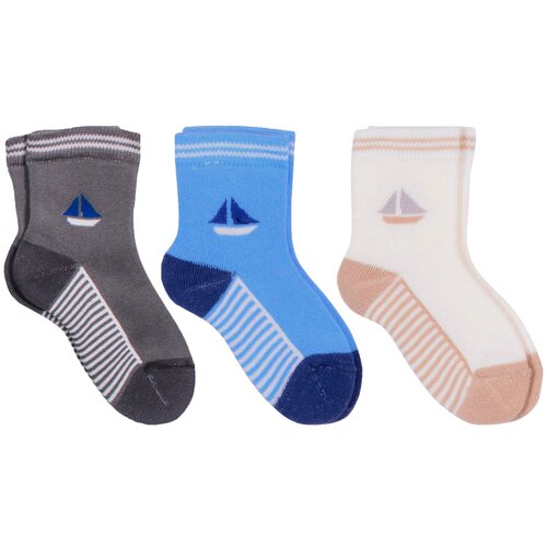 фото Комплект из 3 пар детских махровых носков lorenzline микс 5, размер 10-12