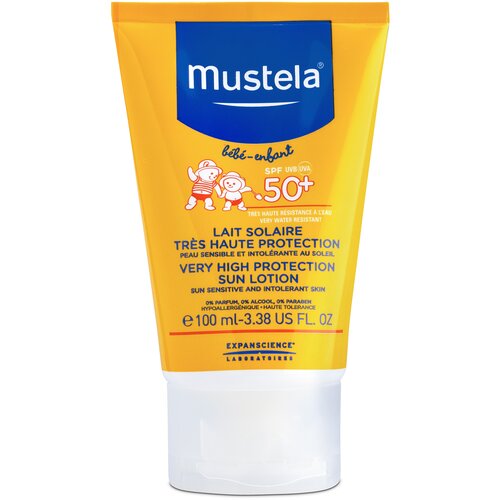 Mustela Детское солнцезащитное молочко для лица и тела SPF 50 100 мл