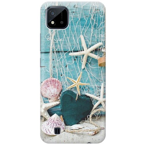 фото Cиликоновый чехол на realme c20 / c11 (2021) / рилми с20 / с11 (2021) с принтом "морские звезды" gosso