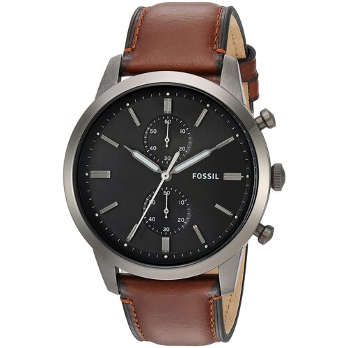 Наручные часы FOSSIL Townsman, коричневый наручные часы fossil townsman коричневый синий