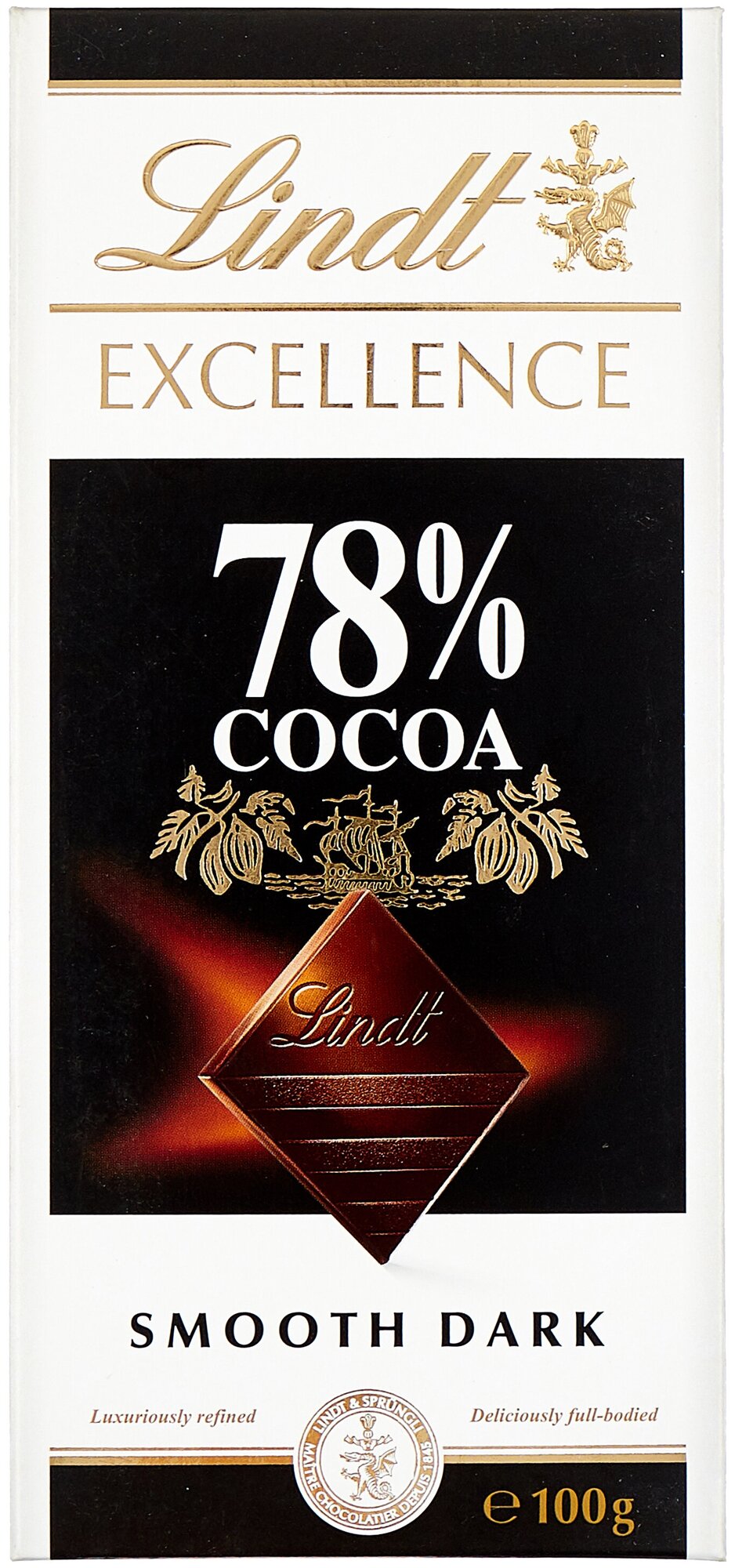 Lindt шоколад Excellence 78% Какао 100г