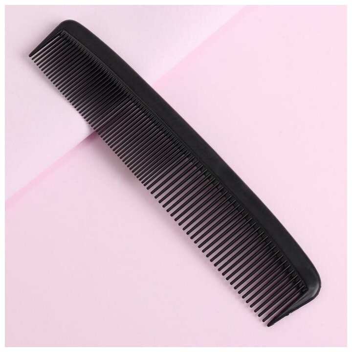 фото Расчёска комбинированная, 22 × 4,5 см, цвет чёрный
