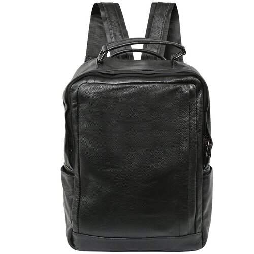 фото Мужской рюкзак из натуральной кожи bristan wero, черный