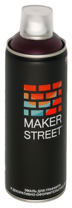 Эмаль Makerstret для граффити и оформительских работ, 400 мл, цвет 310 темно-фиолетовый