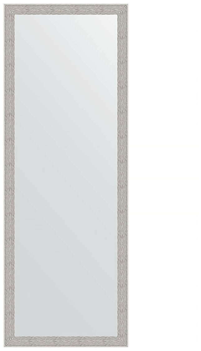 Зеркало Evoform в багетной раме волна алюминий 46 мм, 51x141 см - фото №2