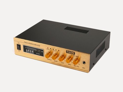 Изображение товара DS-60A Усилитель мощности, трансляционный, 40Вт, встроенный mp3 плеер, usb, sd, TADS