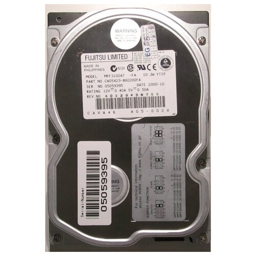 Внутренний жесткий диск Fujitsu MPF3102AT (MPF3102AT) внутренний жесткий диск fujitsu ca06646 b10300dl ca06646 b10300dl