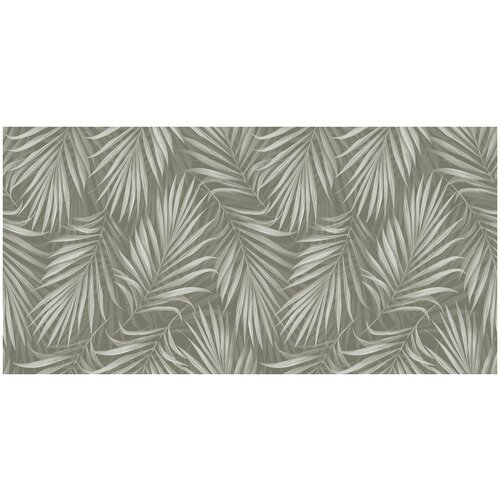 Фотообои Уютная стена Восхитительные графичные листья пальм 540х270 см Виниловые Бесшовные (единым полотном)