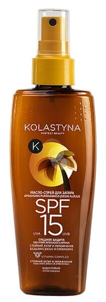 Kolastyna Масло-спрей для загара SPF 15