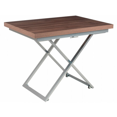 Стол-трансформер Levmar Compact D69/S59 Дуб Шамони Темный/Серебро Дуб Шамони Темный/Серебро