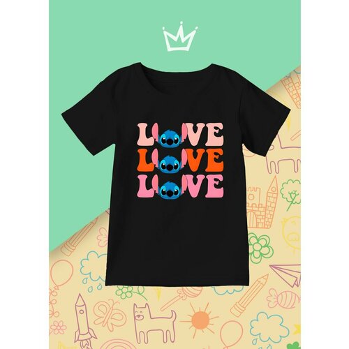 фото Футболка каждому своё, размер 128, черный