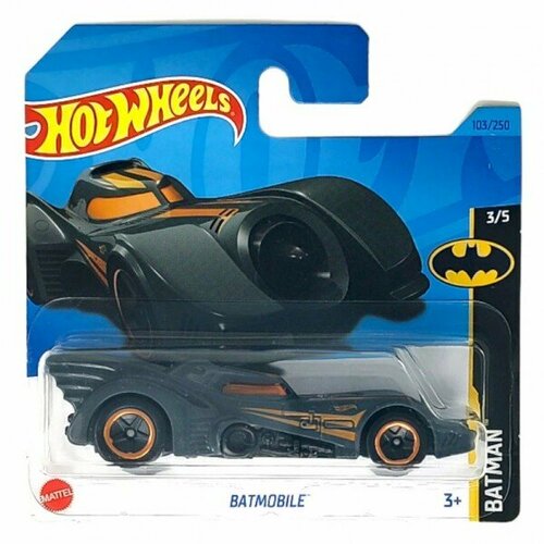 Машинка Mattel Hot Wheels Batmobile, арт. HKG99 (5785) (103 из 250) машинка mattel hot wheels ‘17 pagani huayra roadster арт hkk08 5785 013 из 250