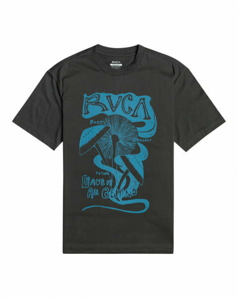 Футболка RVCA, размер M, черный, серый