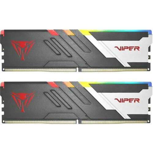 Оперативная память для компьютера 32Gb 2x16Gb PC5-44800 5600MHz DDR5 DIMM Unbuffered CL36 Patriot Viper Venom RGB PVVR532G560C36K 1368600₽