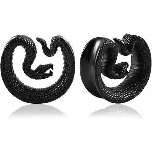 Комплект серег , размер/диаметр 16 мм, черный комплект серег размер диаметр 16 мм черный