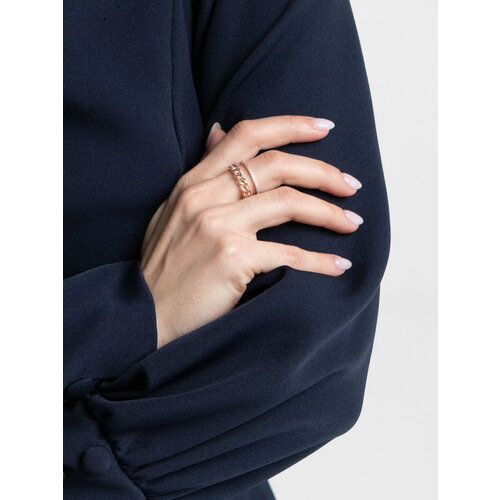 фото Кольцо, безразмерное, золотой nakona