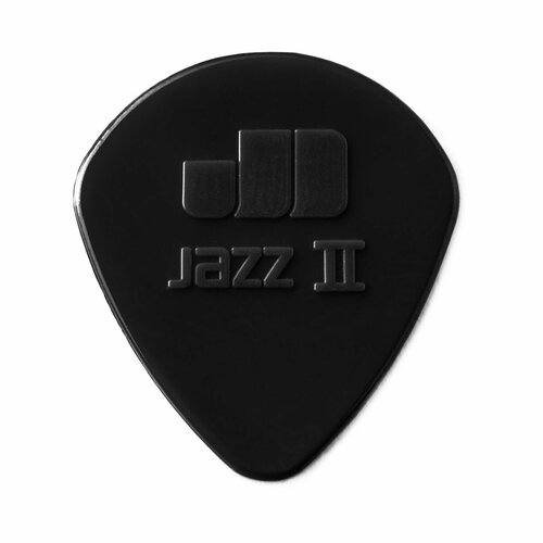 Dunlop Nylon Jazz II 47P2S 6Pack медиаторы, полукруглый кончик, толщина 1.18 мм, черные, 6 шт. 47p2s nylon jazz ii медиаторы 6шт 1 18мм черные dunlop