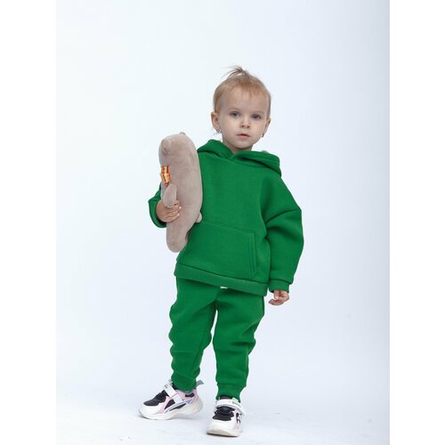 Костюм спортивный KIDDY CHIC, размер 110, зеленый костюм спортивный kiddy chic размер 110 синий