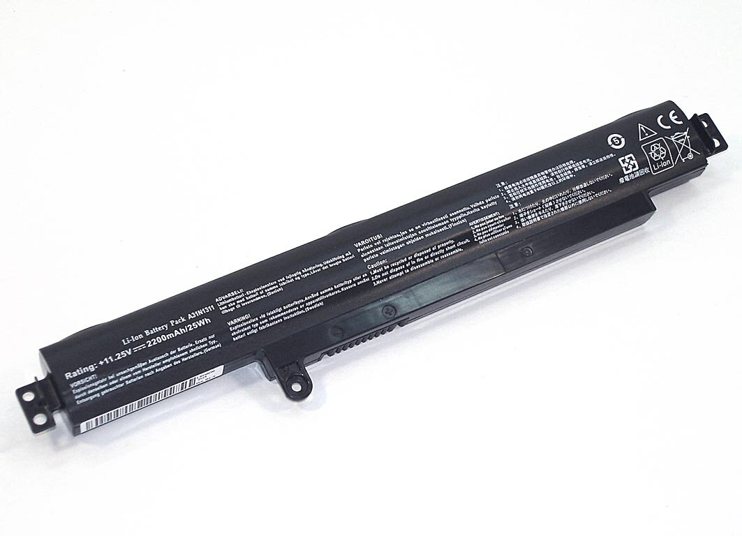 Аккумулятор для ноутбука Asus X102BA 11.25V 2200mAh OEM черная