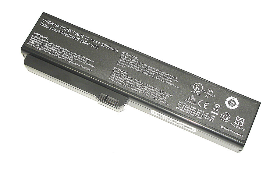 Аккумулятор для ноутбука Fujitsu Siemens Amilo Si1520 11.1V 5200mAh SQU-522