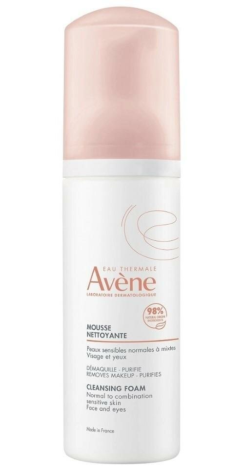 Avene очищающая пенка для лица и области вокруг глаз 150 мл, 1 шт.