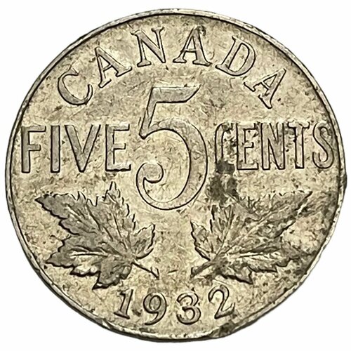 Канада 5 центов 1932 г. канада 5 центов 2003 г
