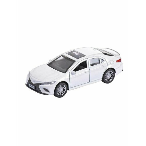 Модель машины Toyota Camry 1/36 (12см) свето-звуковые эффекты, инерция, белый, 1 шт. автомобиль металлический инерционный toyota camry спорт 12см технопарк camry s