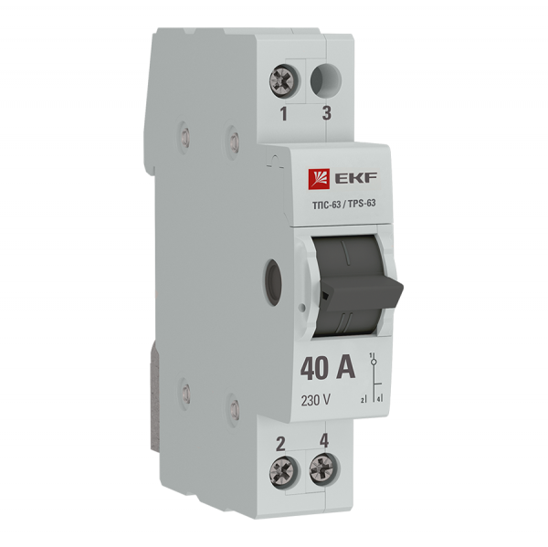фото Трехпозиционный переключатель ТПС-63 1P 40А EKF PROxima