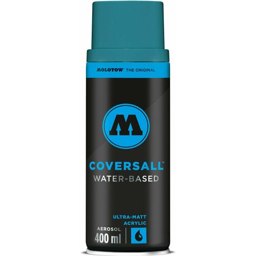 Аэрозольная акриловая краска для граффити и дизайна Molotow Coversall Water Based #215 / 358215 aqua