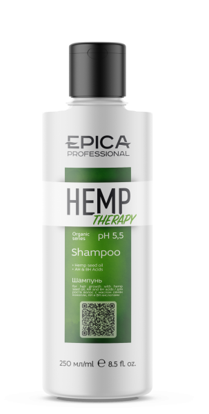 EPICA Professional Hemp therapy Шампунь для волос с AH и BH кислотами 250мл