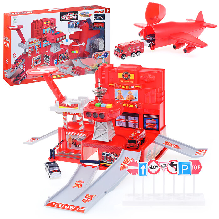 Игровой набор 660-A296 "Аэропорт" в коробке (красный)