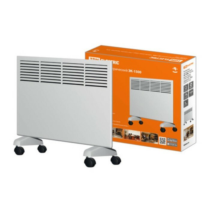 фото TDM ELECTRIC Обогреватель TDM ЭК-1500, конвекторный, настенный/напольный, 750/1500 Вт, 20 м², белый