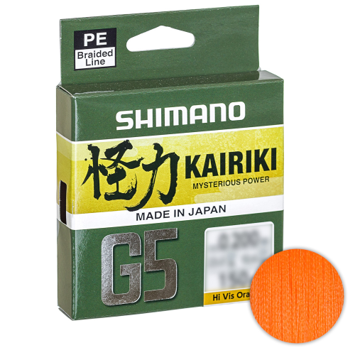 Shimano Kairiki G5 X4 150м. 0.13мм. 4.1кг. HI-VIS Orange