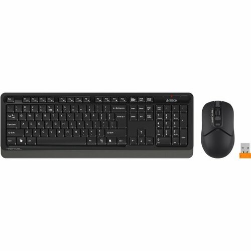 Клавиатура и мышь беспроводные A4TECH Fstyler FG1012 черный/серый