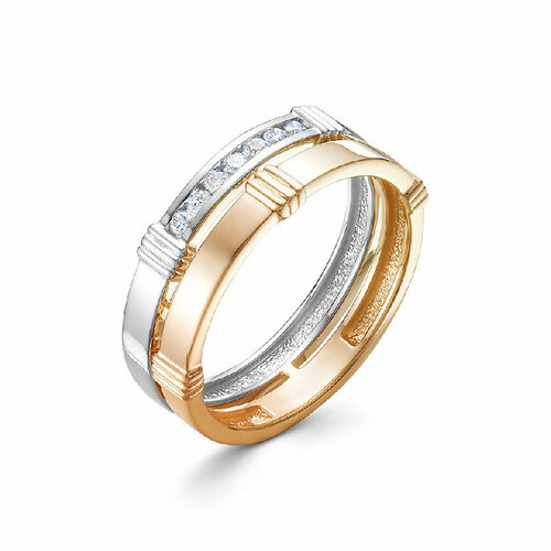 Кольцо Brilliant Style, красное золото, 585 проба, бриллиант, размер 17.5, золотой, красный