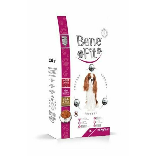 BeneFIT Корм для собак Adult Mini with Lamb & Rice гранулы, ягненок, рис, 2500 г