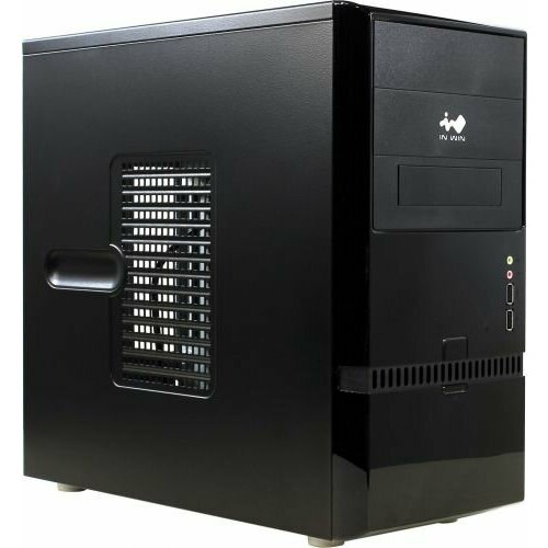 Корпус mATX InWin ENR022 6121652 черный, без БП, 2*USB 2.0, audio