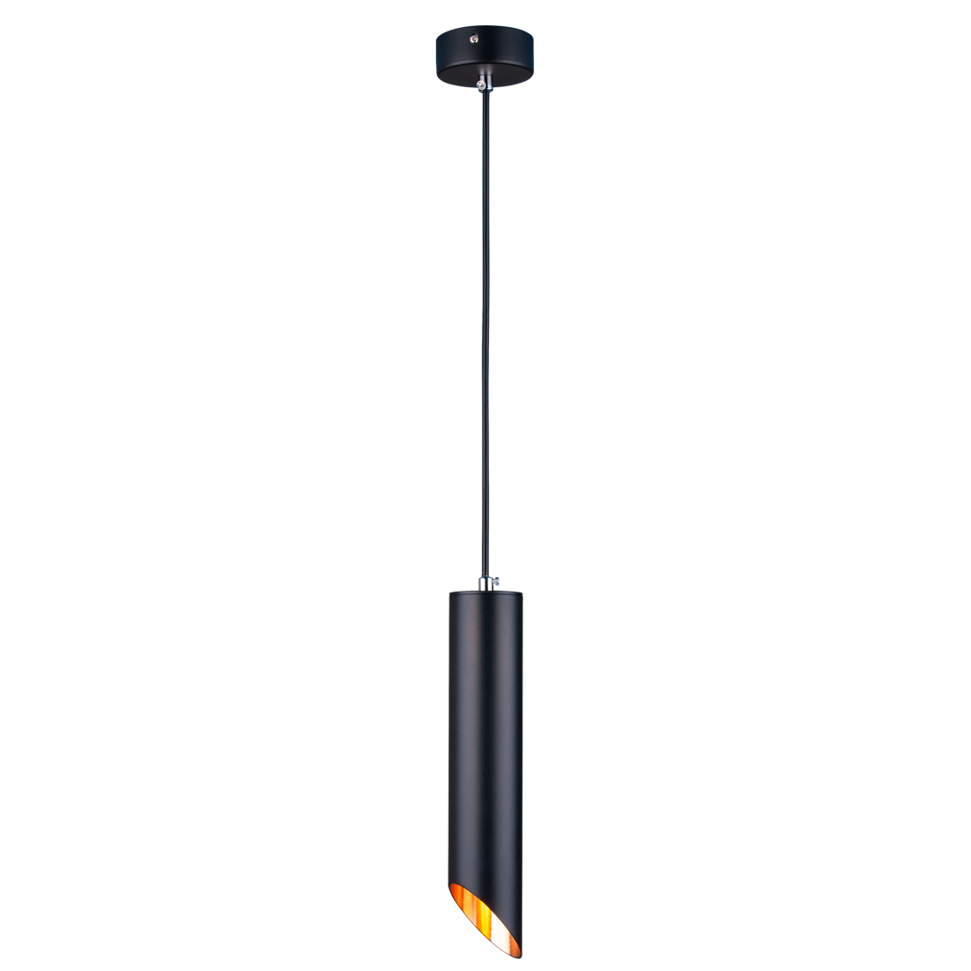 Светильник подвесной Eurosvet 7011 1 лампа 2 м² цвет черный/золото