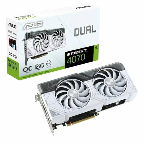 Видеокарта ASUS DUAL-RTX4070-O12G-WHITE 8076400₽