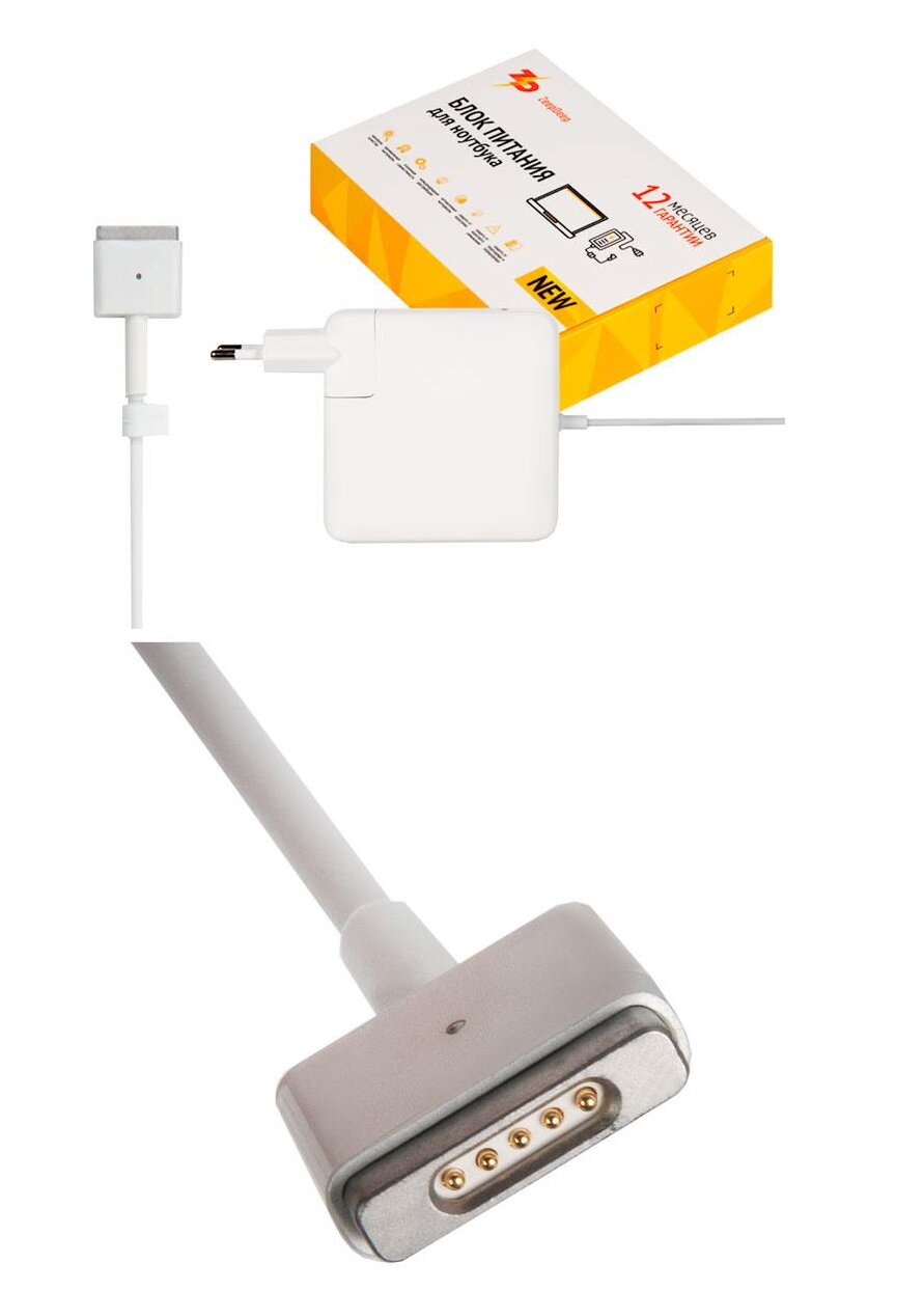 Power unit / Блок питания (зарядка) ZeepDeep для MacBook Pro Retina A1435 A1425 A1502 60W MagSafe 2 16.5V 3.65A