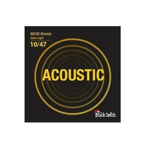 струны для акустической гитары sit strings rl1048 royal bronze extra light 10 48 Струны для акустической гитары BlackSmith 80/20 Bronze Extra Light 10/47