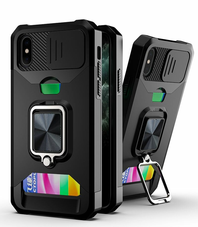 фото Противоударный чехол Сard Reader Case для iPhone X / XS черный