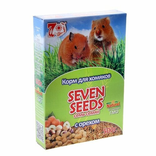 Корм Seven Seeds для хомяков, с орехами, 500 г (комплект из 10 шт) корм для хомяков seven seeds с орехами 500 г