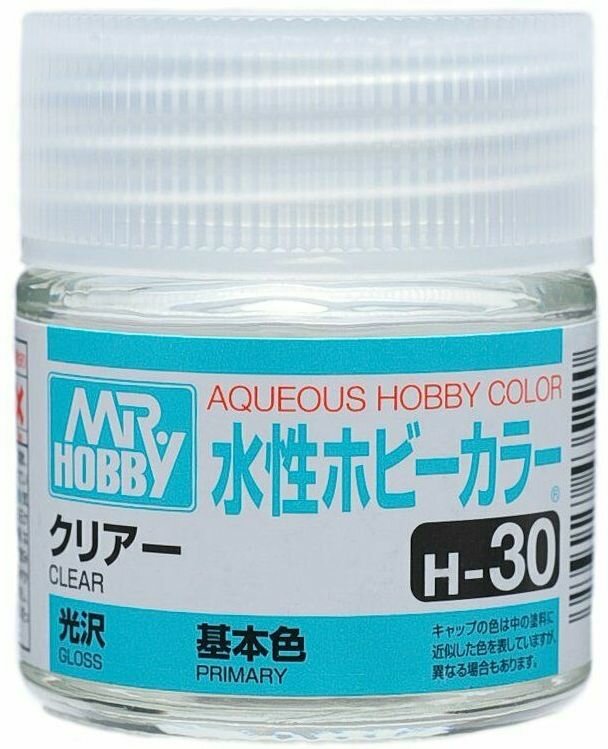 Лак акриловый водоразбавляемый MR.HOBBY CLEAR, Глянцевый лак, 10 мл.