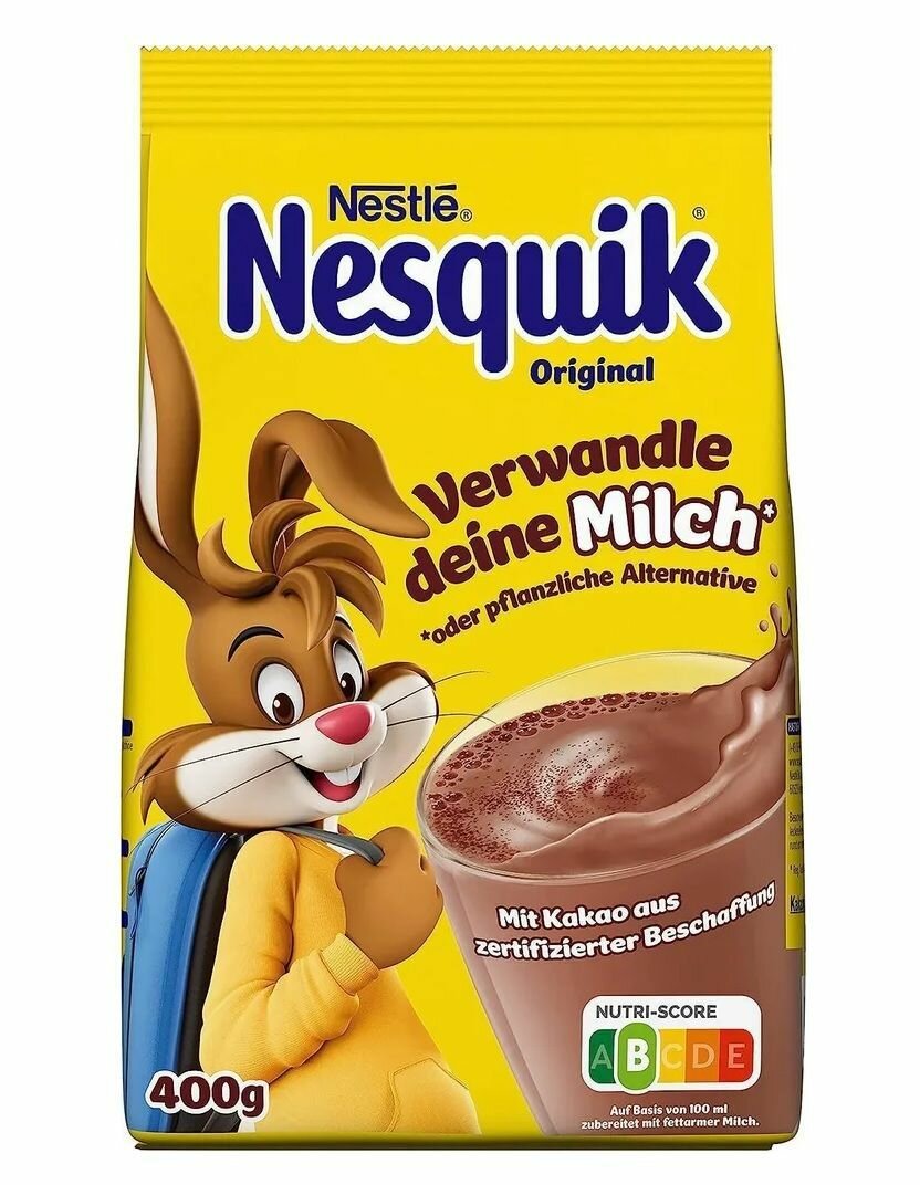 Какао Несквик напиток быстрорастворимый Nesquik 400 гр, Германия — фото 1