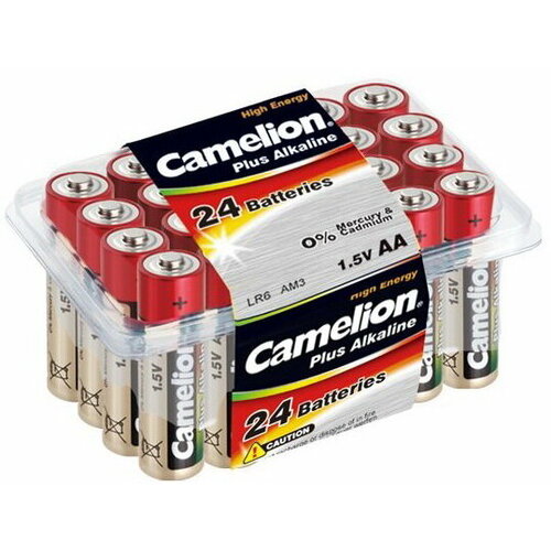 Camelion. LR 6 Plus Alkaline PB-24 (LR6-PB24, батарейка,1.5В) plus alkaline bl10 lr6 lr6 bp10 пальчиковая батарейка аа 1 5в camelion 14854 80 шт