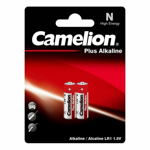 Батарейка алкалиновая CAMELION (2605) LR1-BP2 2 шт. батарейки алкалиновые 2605 camelion r1 bp2 lr1 тип n mn9100 1 5в 750мач 2шт