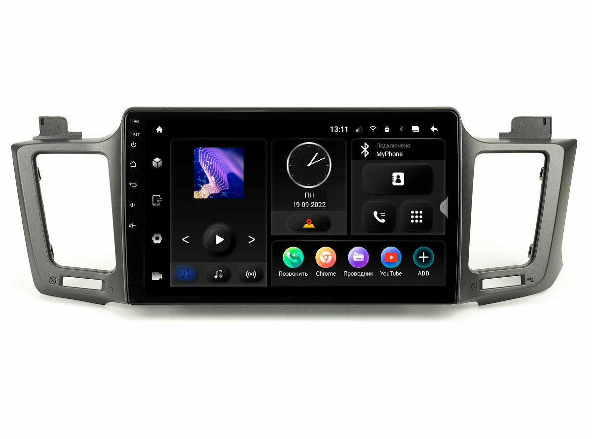 Автомагнитола Toyota RAV4 12-19 (Incar TMX-2203-6) Android 10, QLED 1280x720, 8 ядер, BT 5.0, 4G, Wi-Fi, DSP, память 6Gb+128Gb, 10 дюймов